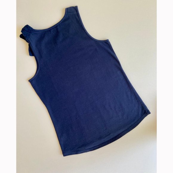 J. Crew Crewcuts Everyday Navy Blue Tank top with Eyelet Bow - Picture 6 of 12